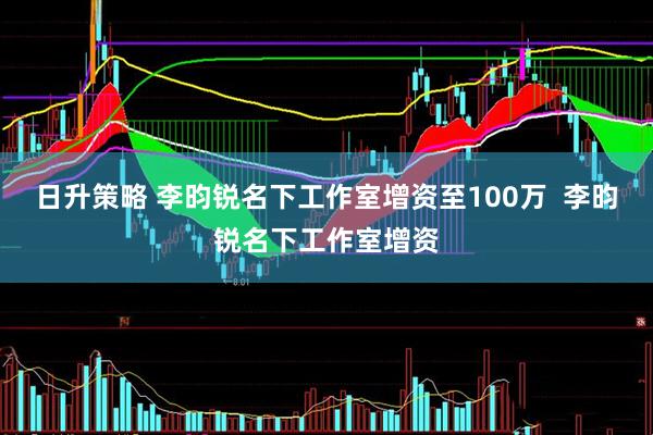 日升策略 李昀锐名下工作室增资至100万  李昀锐名下工作室增资
