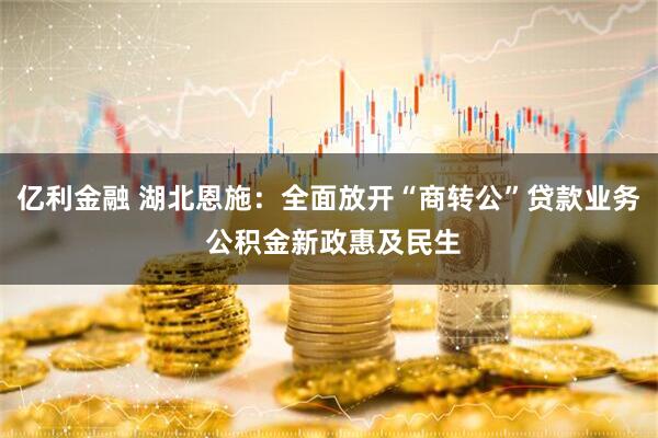 亿利金融 湖北恩施：全面放开“商转公”贷款业务 公积金新政惠及民生